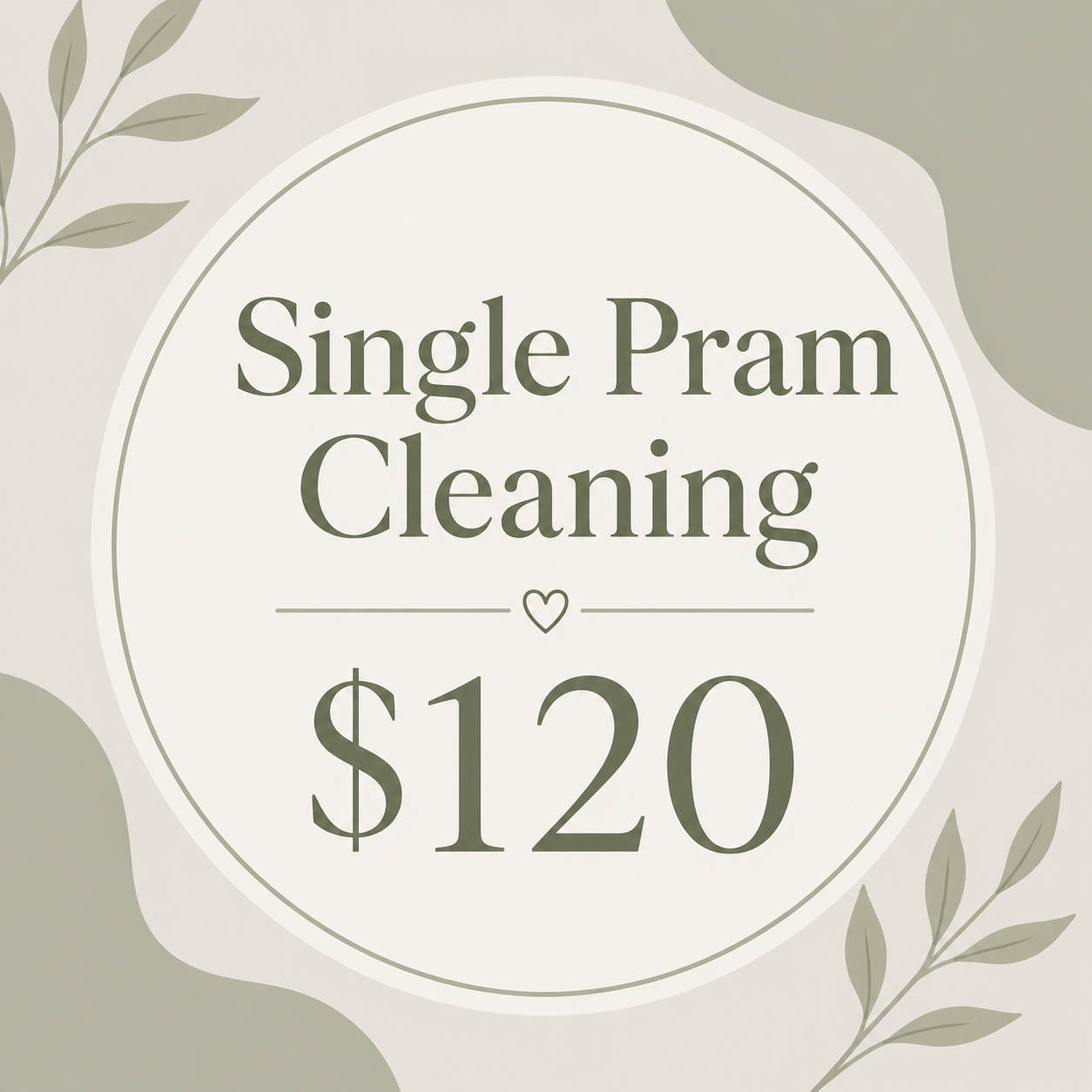 Single Pram Cleaning