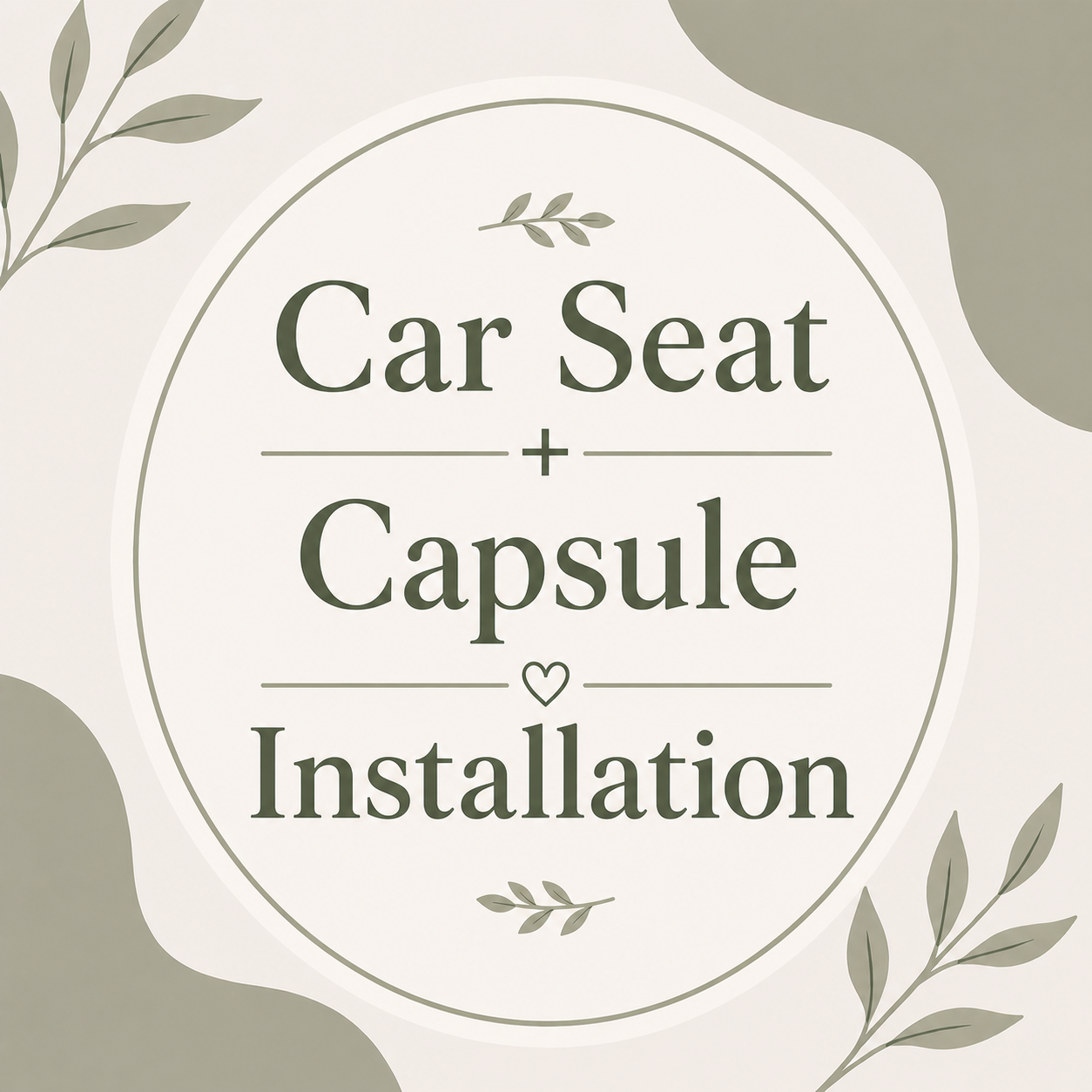 Stand Alone Car Seat + Capsule Installation