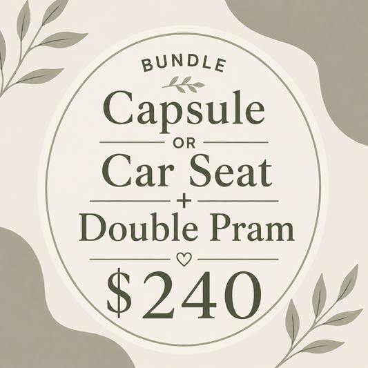 BUNDLE - Capsule OR Car Seat + Double Pram