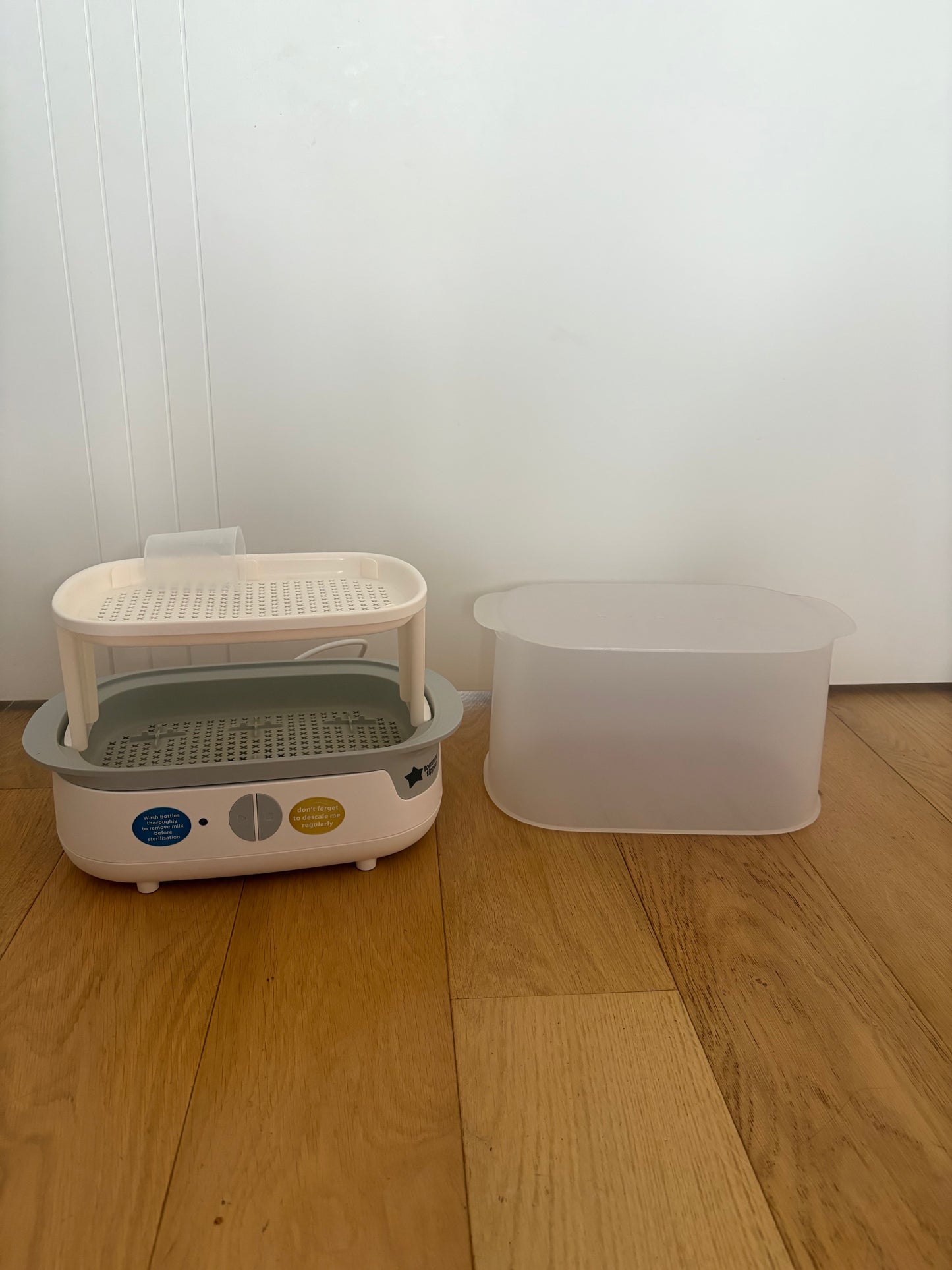 Tommee Tippee Electric Steam Steriliser + OXO Bottle Rack Bundle