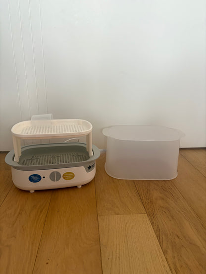 Tommee Tippee Electric Steam Steriliser + OXO Bottle Rack Bundle