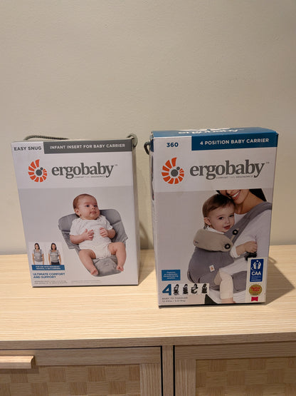 Ergobaby 360 Four Position Carrier + Infant Insert