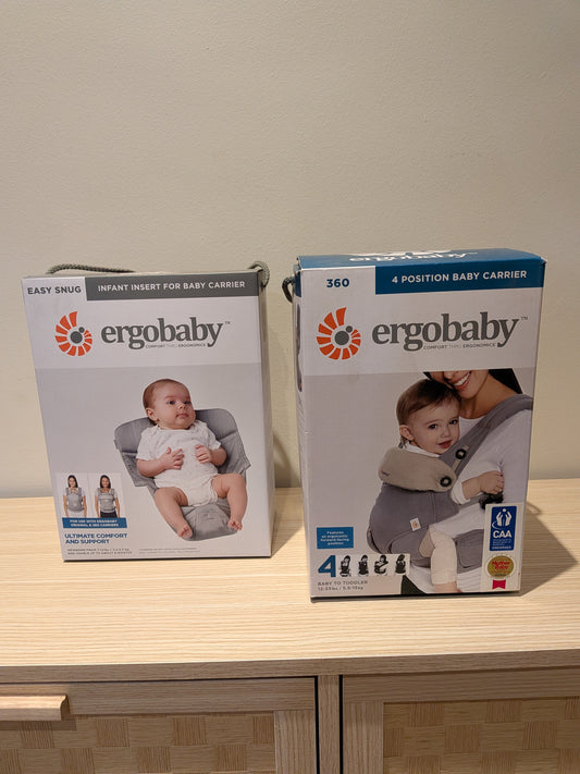 Ergobaby 360 Four Position Carrier + Infant Insert